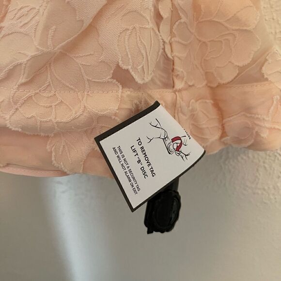 Keepsake the Label Offset Embroidered Mini Dress in Nude - Picture 10 of 12